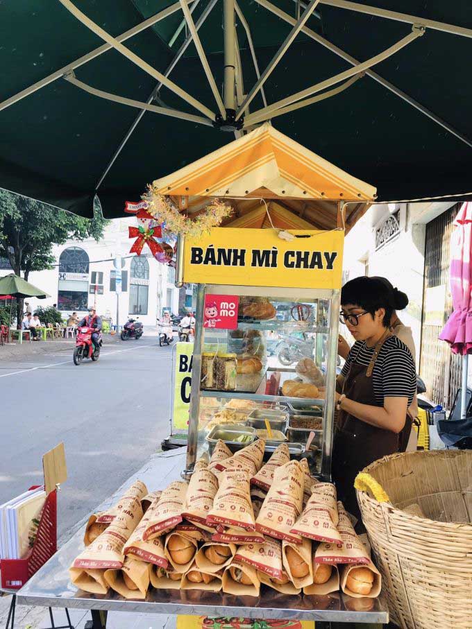 Vegetarian Banh Mi in Ho Chi Minh City